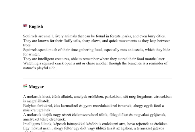 translate english to hungarian